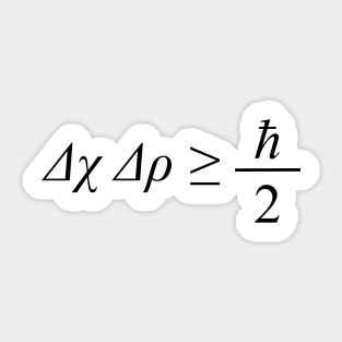 Heisenberg Uncertainty Principle Sticker